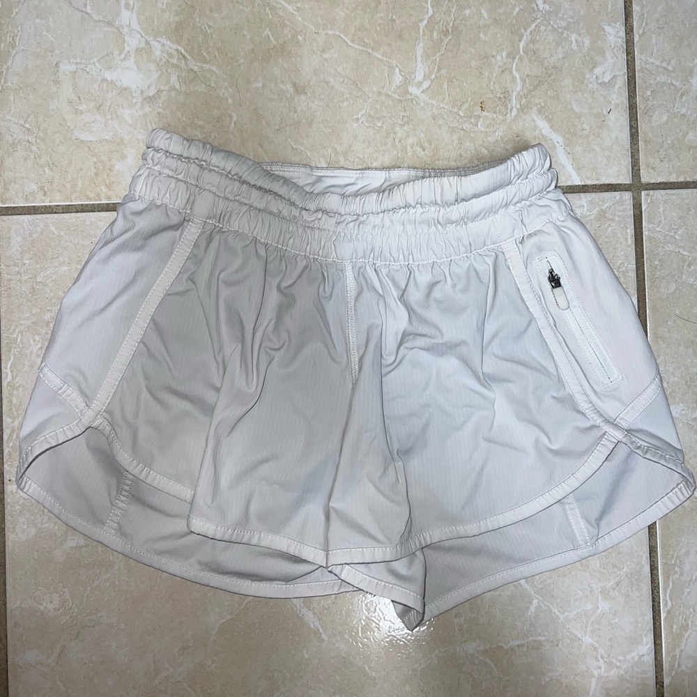 Lulu Lemon Women's White Athletic Shorts